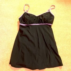 Mainstream One Piece Contrast Swim Dress Womens 10